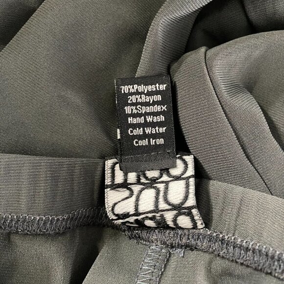 Clara Sun Woo Leggings Pants Gray Solid Polyester Blend NWT Women's Small Flawed - Picture 8 of 10